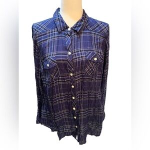 TORRID brand flannel. Size 1. 100% rayon. Very gently worn.